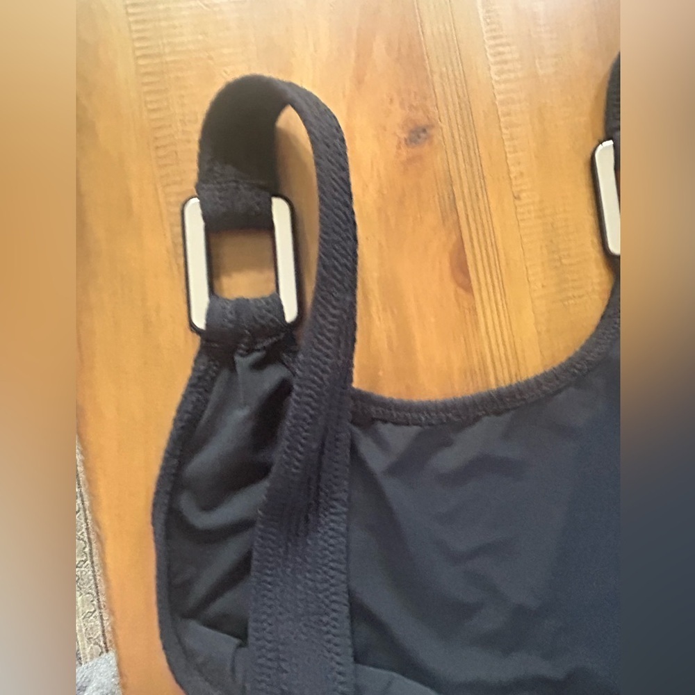 NWT Aerie Black Ribbed Swimsuit - Picture 8 of 9